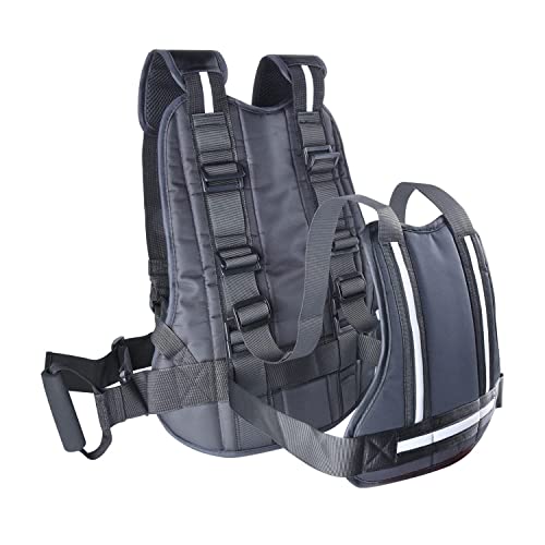 OUSEXI Adjustable Kids Motorcycle Safety Harness with Handle - Breathable Vest Harness for Children Ages 2-12 | 3 Reflective Strip Designs & Composite Sponge Padding - Black | Perfect for Motorcycle Riding, ATV Adventures & Outdoor Safety Gear