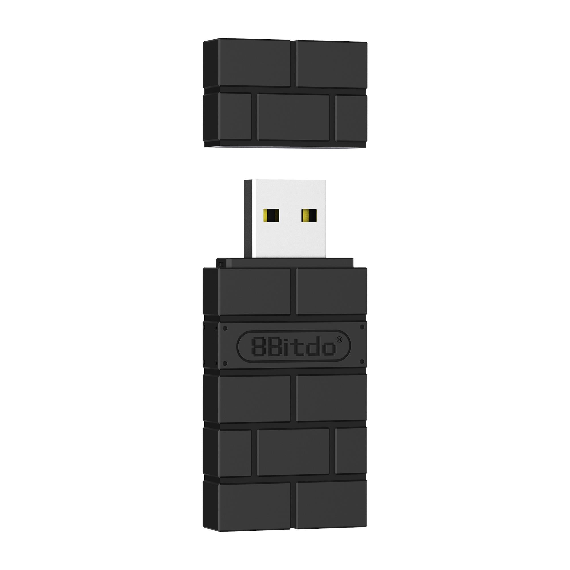 8BitDo USB Wireless Adapter 2 for Nintendo Switch/PC/PS4 - Bluetooth Controller Receiver Dongle - Play Wireless Games on Multiple Consoles & Computers