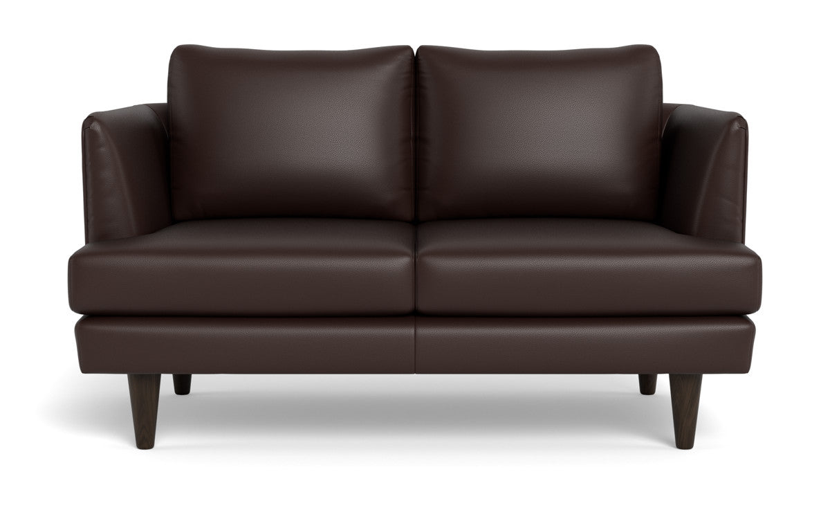 Rainey 59 Genuine Leather Loveseat Sofa - Modern Two-Seater Couch for Living Room, Lounge & Office - Comfortable & Stylish Home Furniture