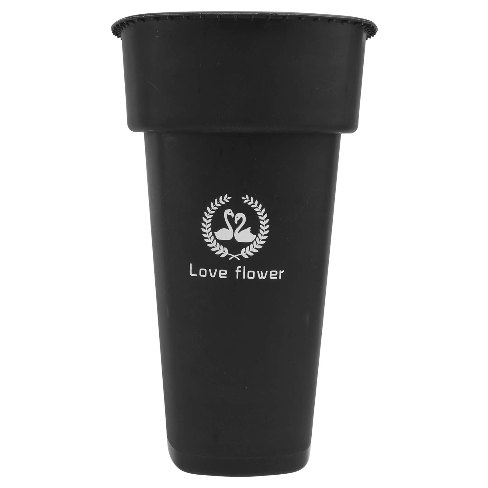 Cabilock Plastic Flower Pot - Decorative Nursery Planter for Wedding Centerpieces & Home Decor (Black)