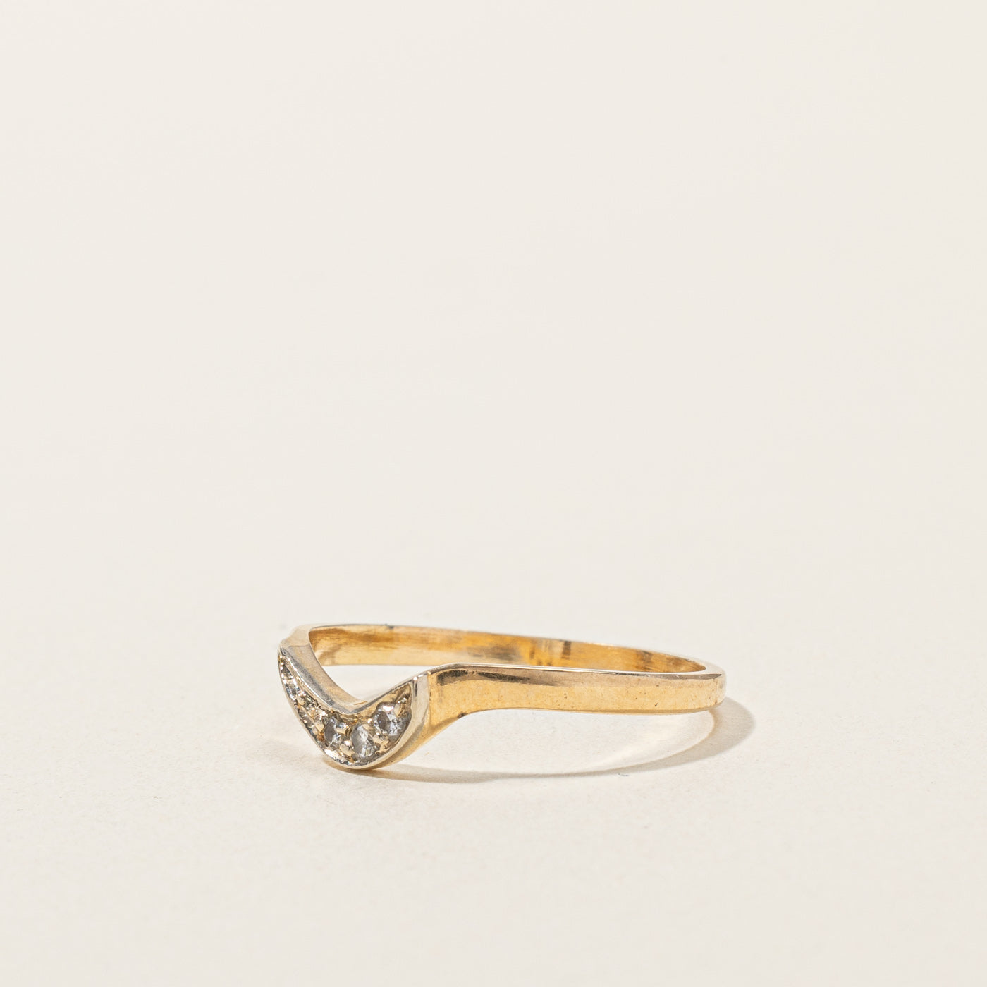 0.04ctw Diamond Contour Wedding Band Ring - Size 6.75 | Elegant & Timeless Jewelry for Engagement, Anniversary & Special Occasions