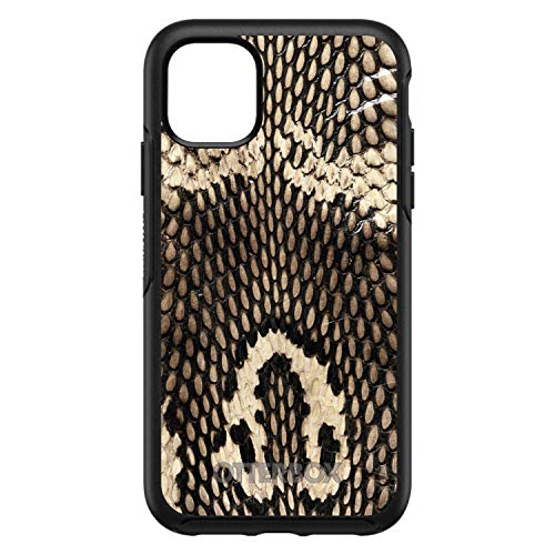 Brown Tan Snake Skin Texture On Black Case