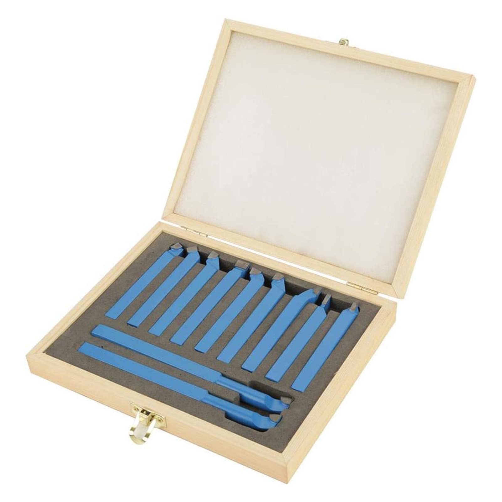11-Piece Carbide Tipped Lathe Tool Set - High-Speed Steel Turning, Milling & Welding Bits for Metalworking - Perfect for DIY Projects, Automotive Repair & Industrial Machining