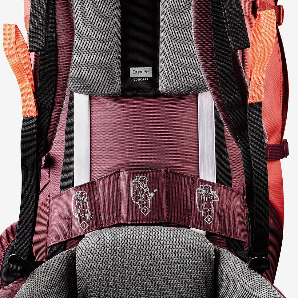 Simond Women's MT100 Easyfit 50L Backpacking Pack - Lightweight Hiking Backpack for Women with Adjustable Straps - Perfect for Camping, Trekking & Outdoor Adventures