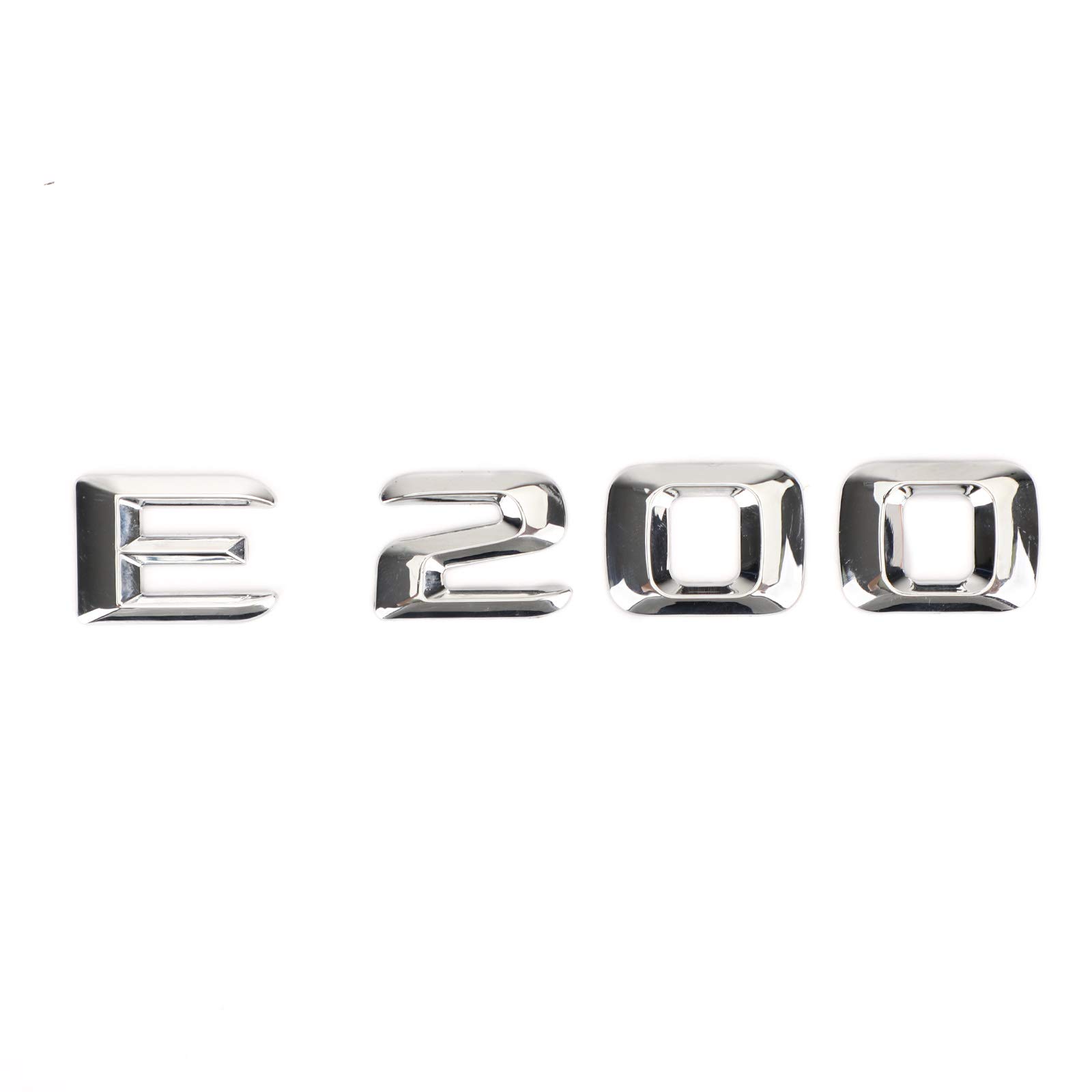 Chrome Rear Trunk Emblem Badge Nameplate Decal Letters & Numbers for Mercedes E200 - Perfect for Car Customization & Personalization