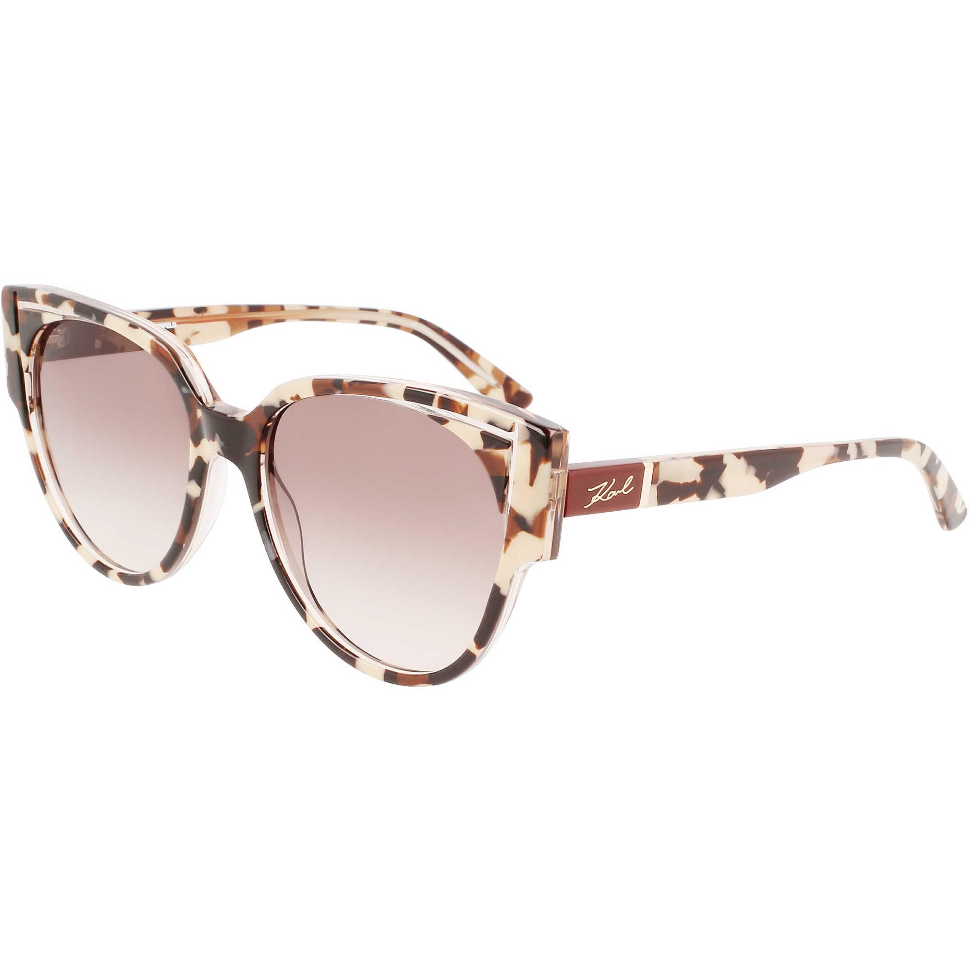 KARL LAGERFELD Women's KL6068S Cat Eye Sunglasses with UV Protection - Stylish Designer Shades for Fashion, Beach & Outdoor Activities