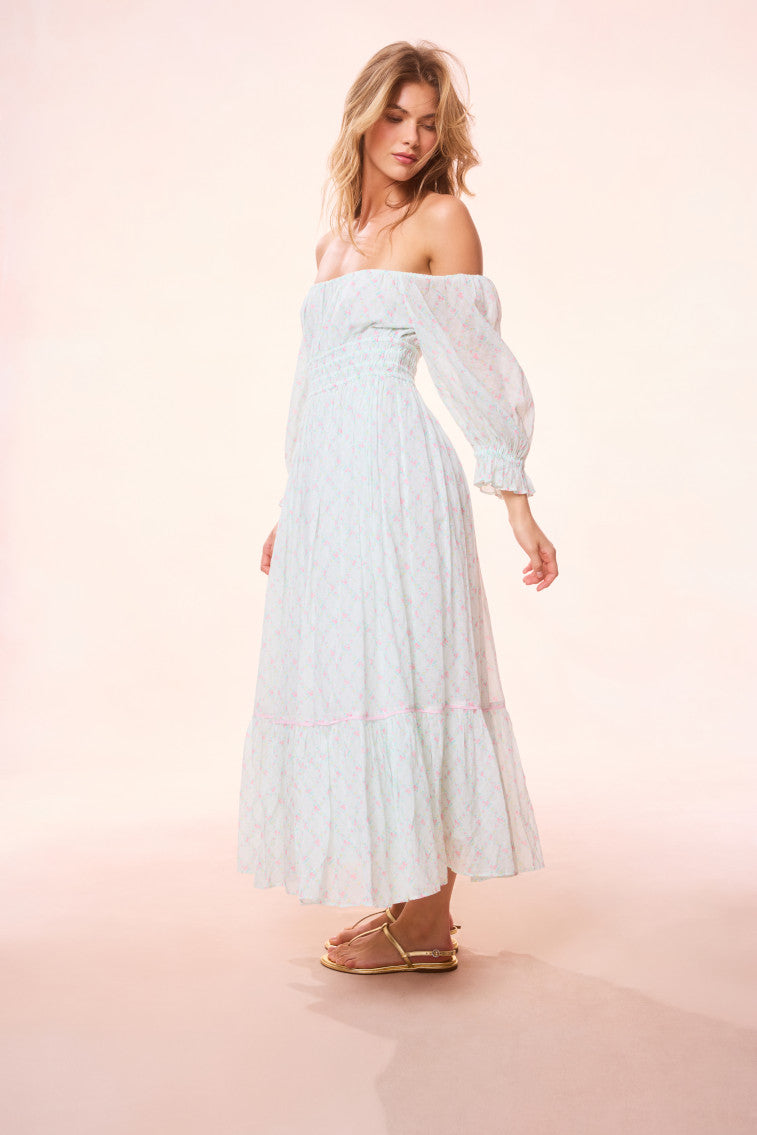 Dobrianna Re Edition Cotton Maxi Dress - Women's Flowy Summer Long Dress with Pockets | Perfect for Beach, Vacation & Casual Outings