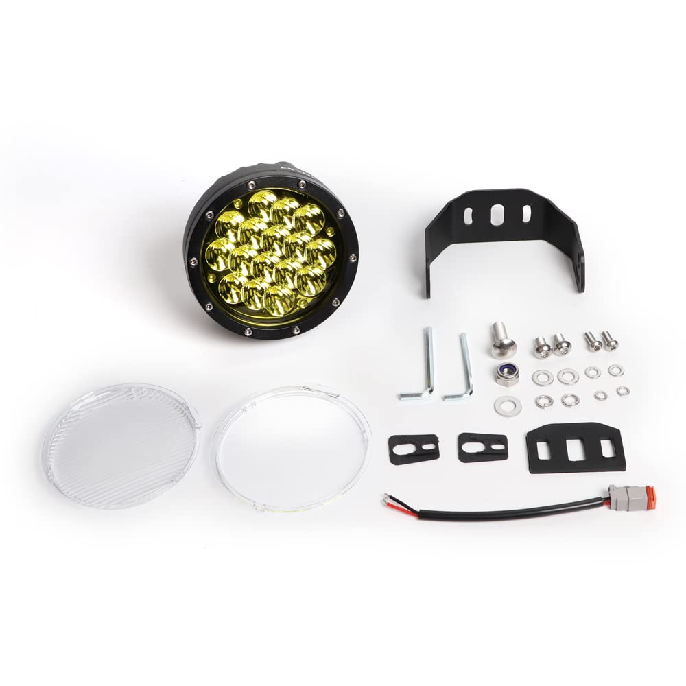 EXZEIT 5 Inch Amber LED Driving Lights - 160W 11200 Lumens Waterproof Fog Lights for Jeep Wrangler, Trucks, Toyota Pickup, GMC SUV | Off-Road, Snow, Rain & Fog Use