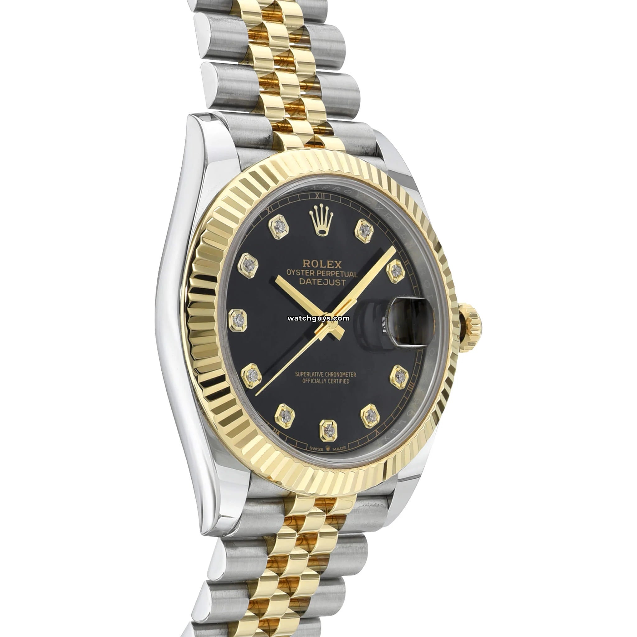 Rolex Datejust 126333 Men's Watch - Two-Tone Stainless Steel & Gold, Black Diamond Dial, Jubilee Bracelet - Perfect for Business, Formal Events & Luxury Gifts