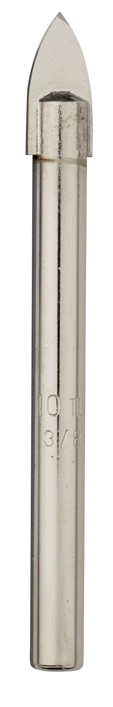 Irwin Tools 10mm Glass & Tile Drill Bit - Diamond Grit Tip for Smooth Drilling in Ceramic, Porcelain & Mirror - Perfect for Bathroom Renovations & DIY Home Projects