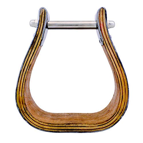 Premium Stainless Steel Covered Wooden Stirrups for Equestrian Riding - Durable & Comfortable for English & Western Horseback Riding, Trail Riding & Dressage
