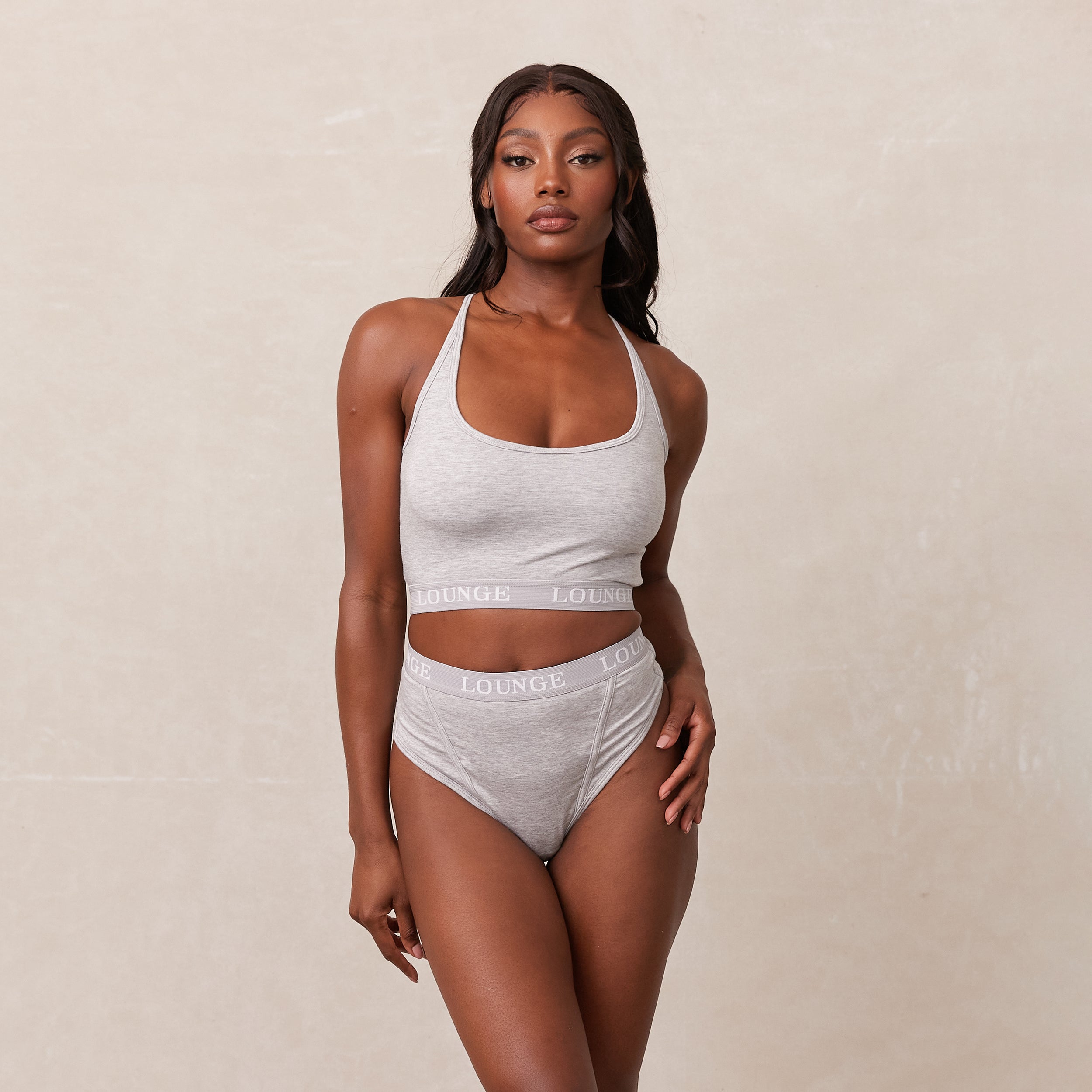 Soft & Comfortable Bamboo Basic Bralette - Grey | Wireless Bra for Yoga, Lounge & Everyday Wear