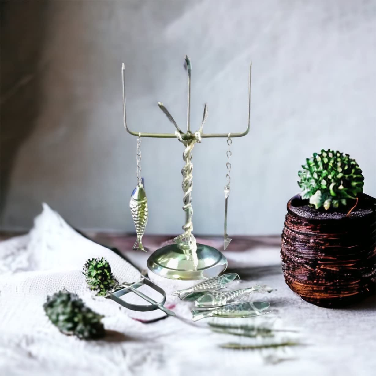 Santeria Tools for Inle - Handcrafted Ritual Supplies for Orisha Worship | Perfect for Altar Decorations, Spiritual Cleansing & Religious Ceremonies