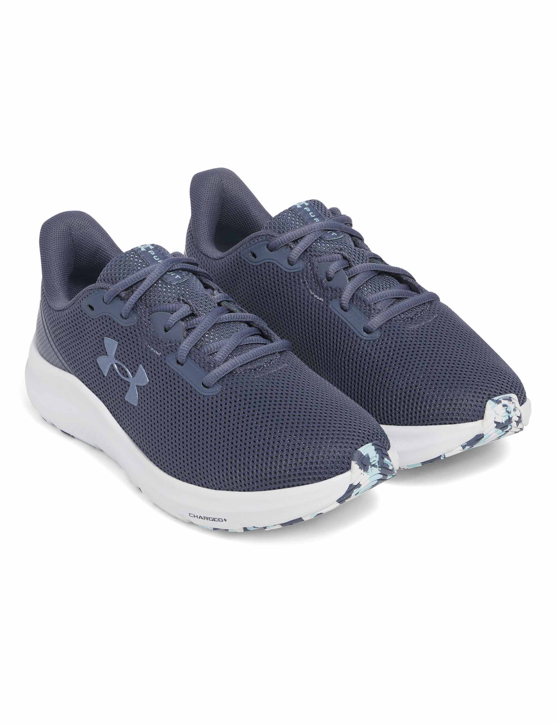 Pursuit 4 Running Shoes for Men & Women - Lightweight Breathable Athletic Sneakers with Cushioning Support | Downpour Gray/Metallic Gravel | Perfect for Jogging, Gym Workouts & Daily Walking