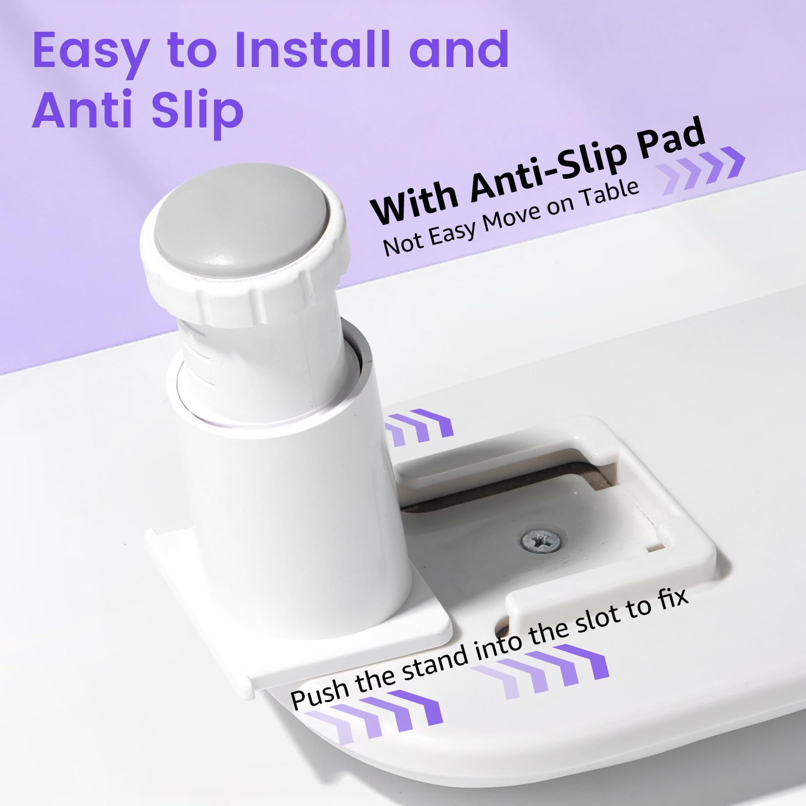 2nd Generation U-Shaped Manicure Nail Arm Rest Stand - Adjustable Height, Microfiber PU Leather Hand Rest Pillow for Acrylic Nails & Gel Extensions - Perfect for Nail Technicians & Home Salons (White)