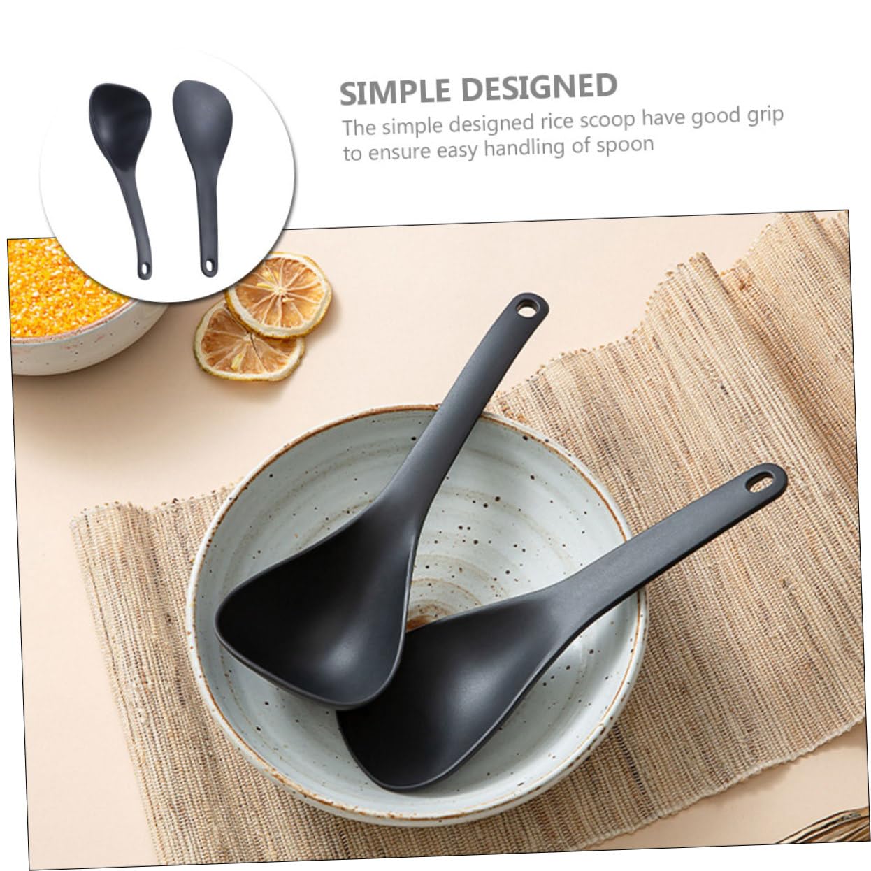 Non-Stick Silicone Soup Spoon Set - Heat Resistant Kitchen Utensils for Serving, Mixing & Scooping Rice, Pasta & Soup - Perfect Home Cooking Accessories for Everyday Meals & Family Gatherings