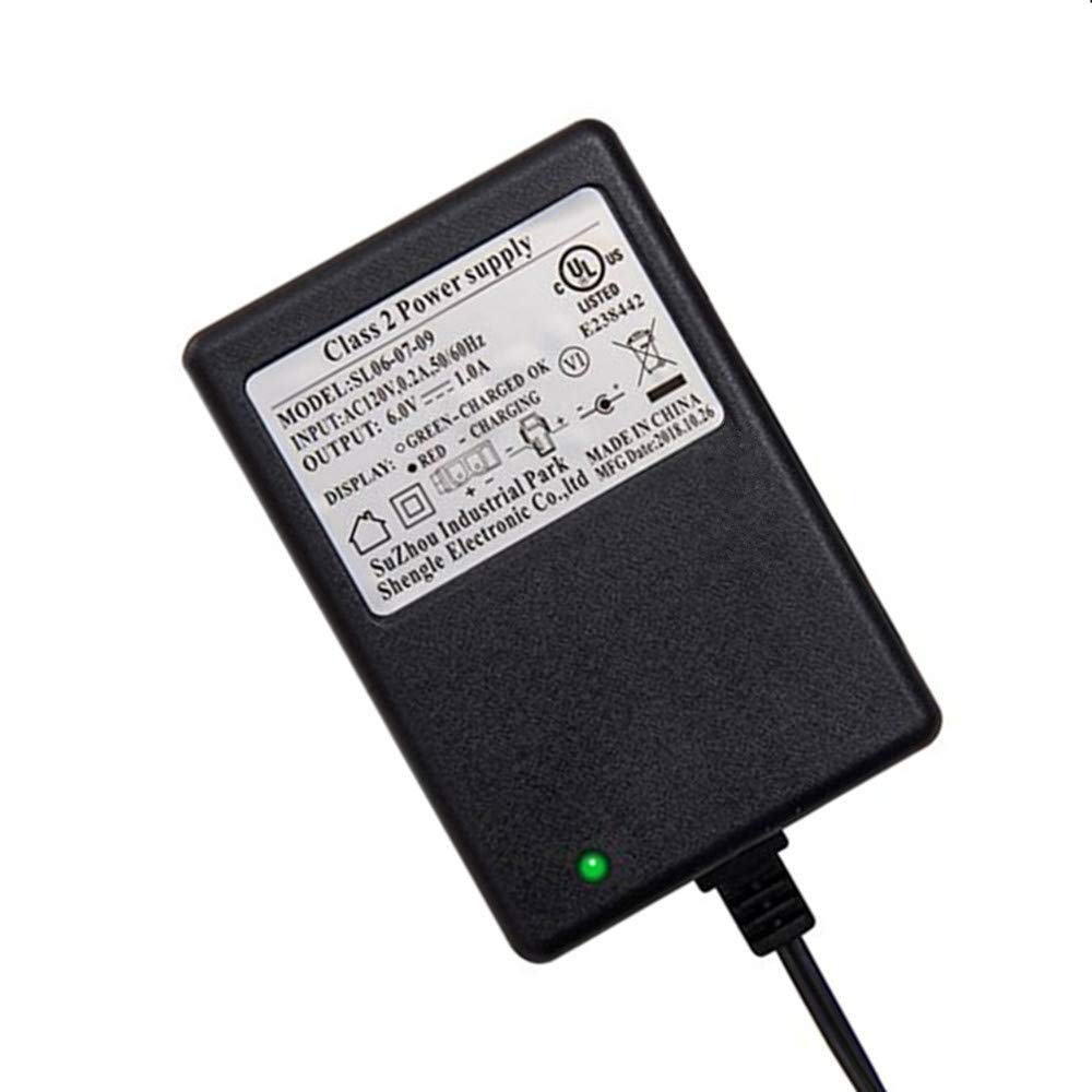 6V Battery Charger for Kid Trax Ride-On Cars - 6 Volt Power Adapter Replacement for Kids Electric Vehicles - Perfect for SUV, ATV & Toy Car Charging at Home or Outdoors