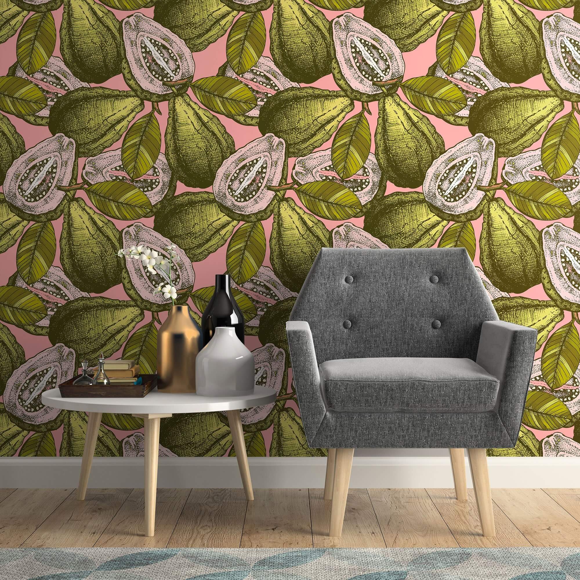 Green Bohemian Tile Adhesive Peel and Stick Removable Wallpaper - Self-Adhesive Decorative Wall Covering for Kitchen Backsplash, Bathroom, Bedroom & Home Decor