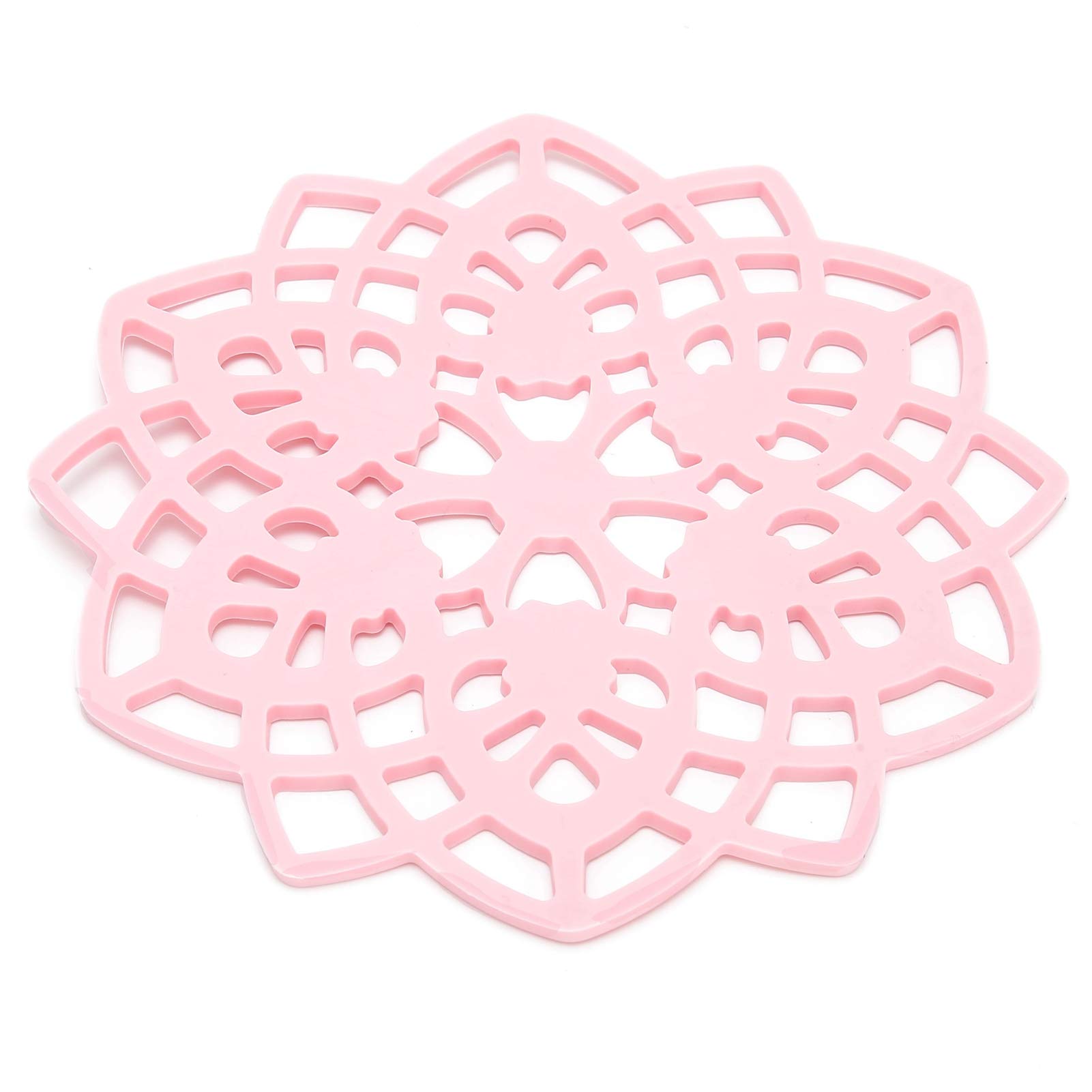 Sanpyl Pink Heat Resistant Table Mat - Non-Slip Casserole Pad & Desktop Insulation Placemat for Dining, Kitchen, Office (Set of 4) - Perfect for Hot Dishes, Coffee Cups, and Home Decor