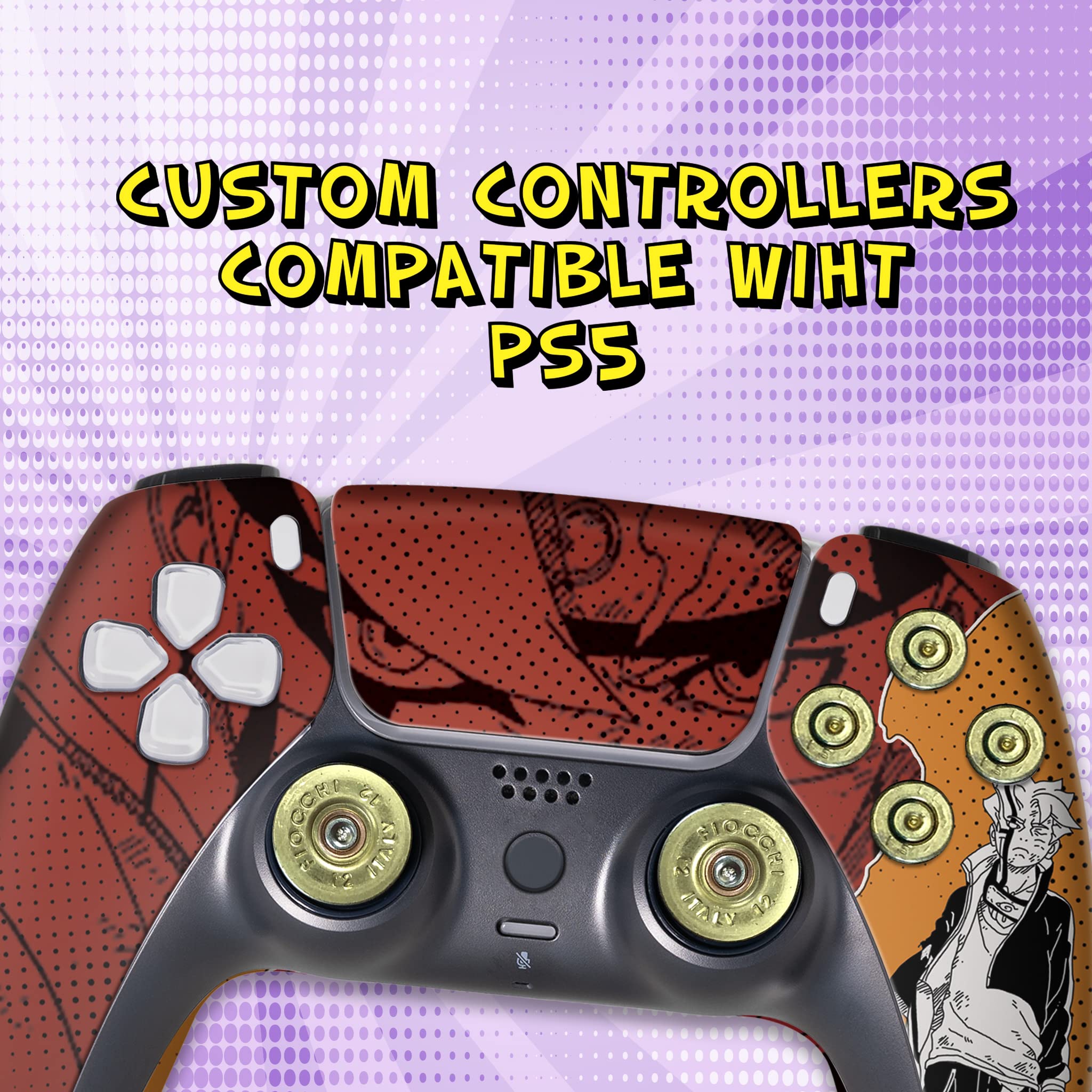 BCB Controllers Custom Wireless PS5 Controller for Playstation 5 Console - Premium Hydro-Dip Printed Gamepad (Not Just a Skin) | Modded Design for Enhanced Gaming Performance | Perfect for Competitive Play & Long Gaming Sessions