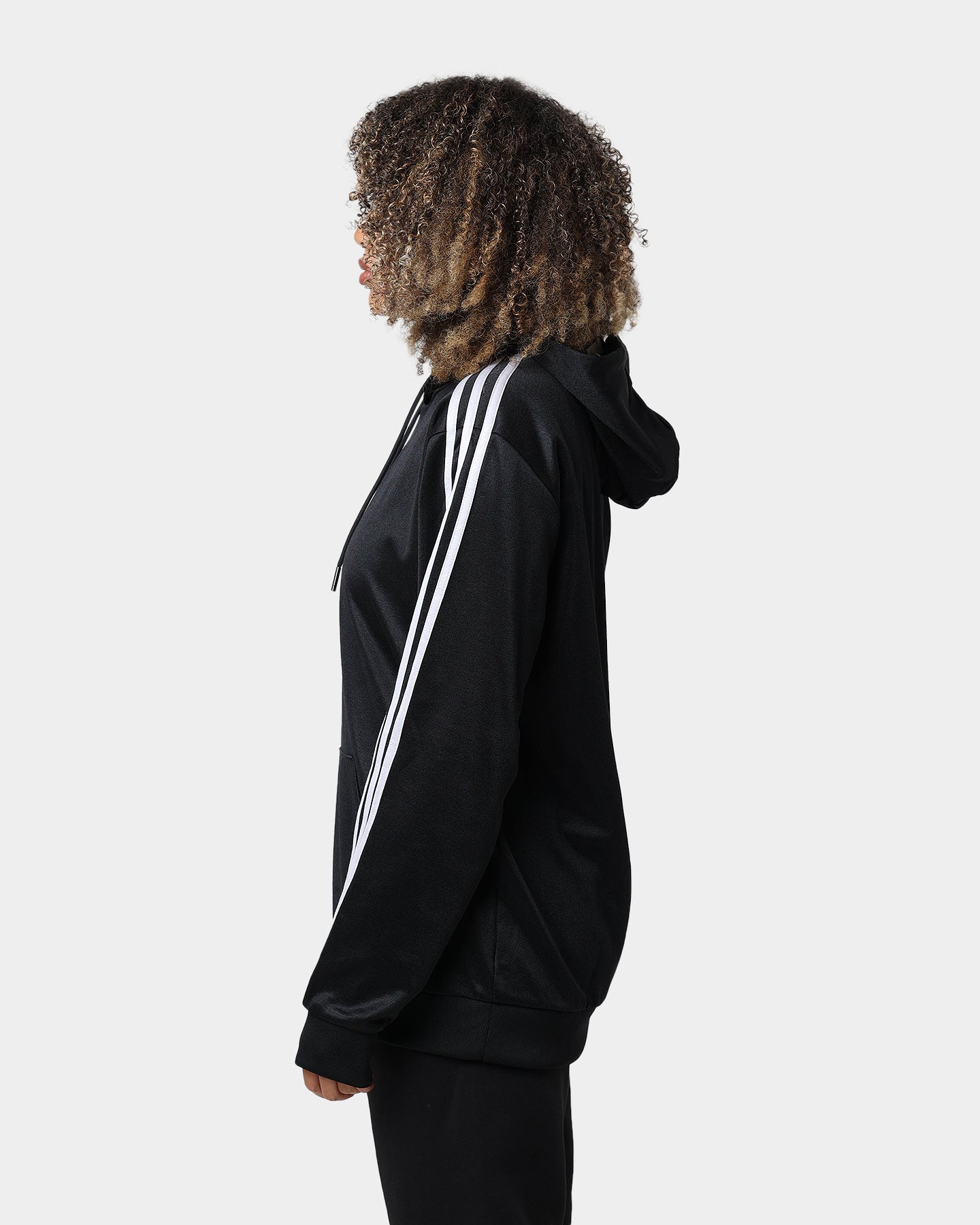 Adidas Classics HS Trefoil Hoodie for Men & Women - Black Cotton Pullover Sweatshirt with Front Pocket | Casual Streetwear, Gym, Lounge Wear