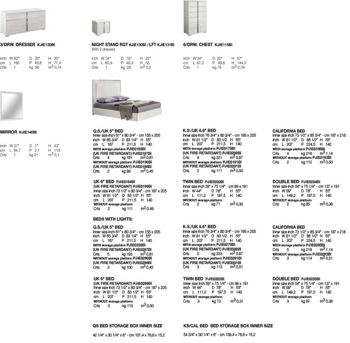 ALF IMPERIA BEDROOM COLLECTION - Luxury Bedroom Furniture Set for Modern Homes | Perfect for Master Bedrooms, Guest Rooms & Apartments