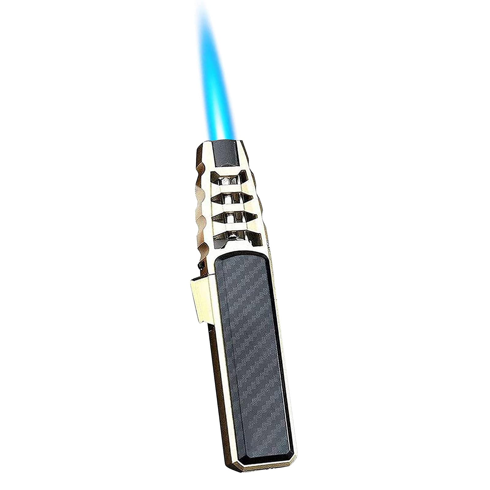 MOVERV Solar Beam Torch Lighter - Refillable Butane Jet Flame Lighter for Candle Lighting, Camping, BBQ, Kitchen & Outdoor Use - Windproof & Durable (Butane Not Included)