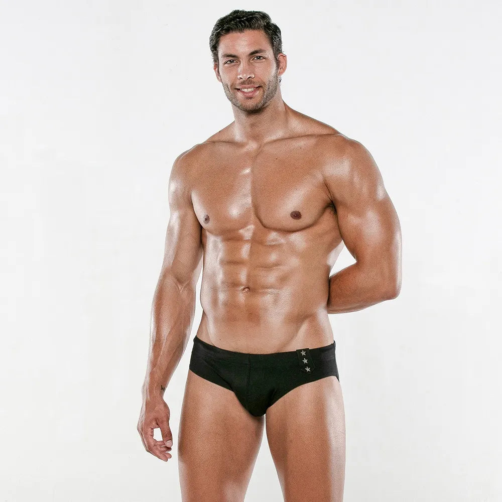 Code 22 Dive Enhancing Swim Brief 23101 Black - High Performance Men's Swimwear for Competitive Swimming & Beach Activities