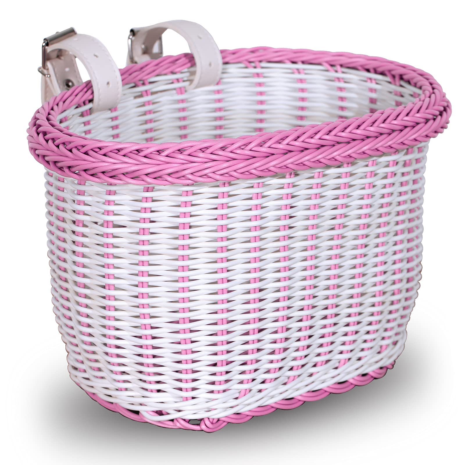 EIRONA Waterproof Front Handlebar Basket for 12-18 Inch Girls Bikes - Durable Bike Storage Accessory for School, Shopping & Picnics