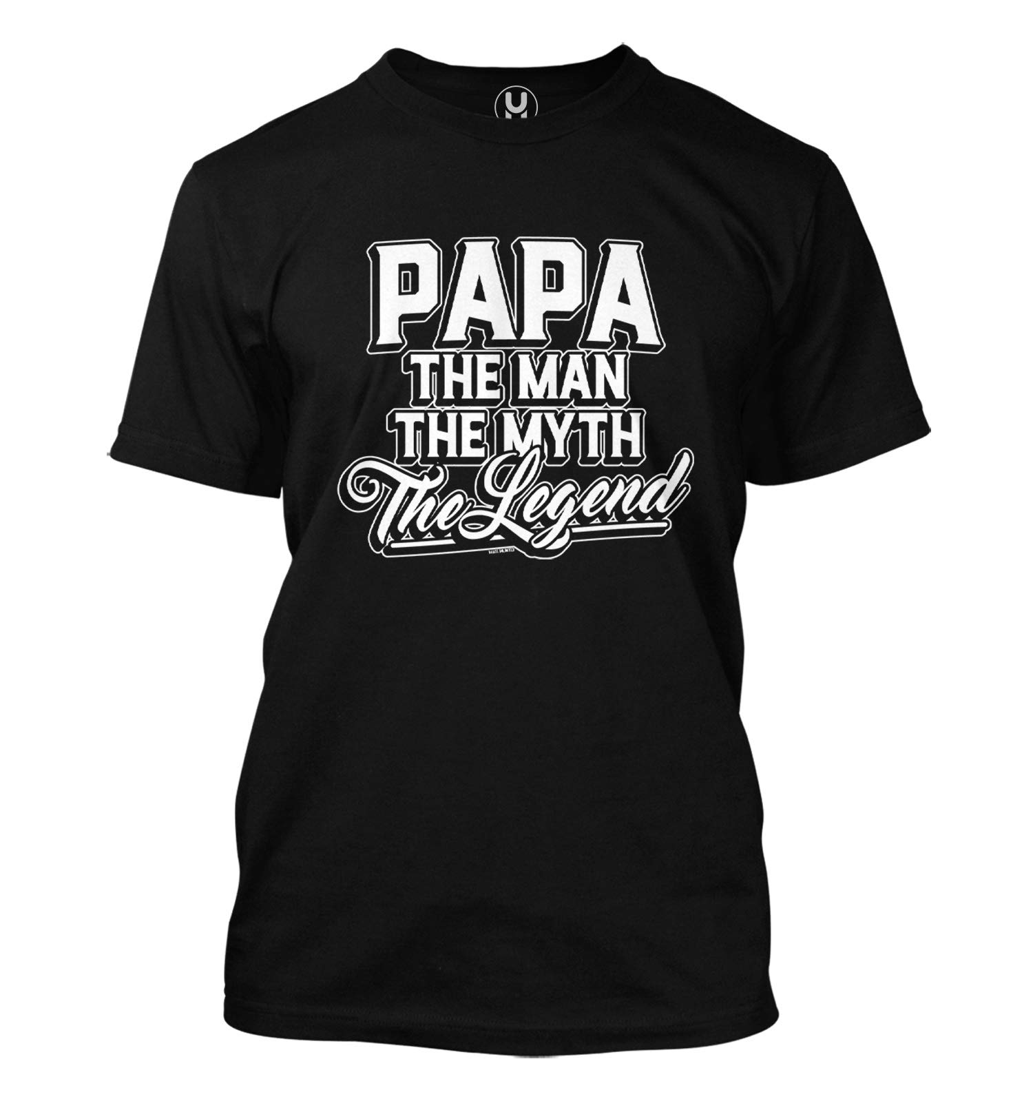 Papa The Man The Myth The Legend Grandpa T-Shirt for Men - Funny Vintage Graphic Tee for Fathers Day, Birthday Gifts & Casual Wear