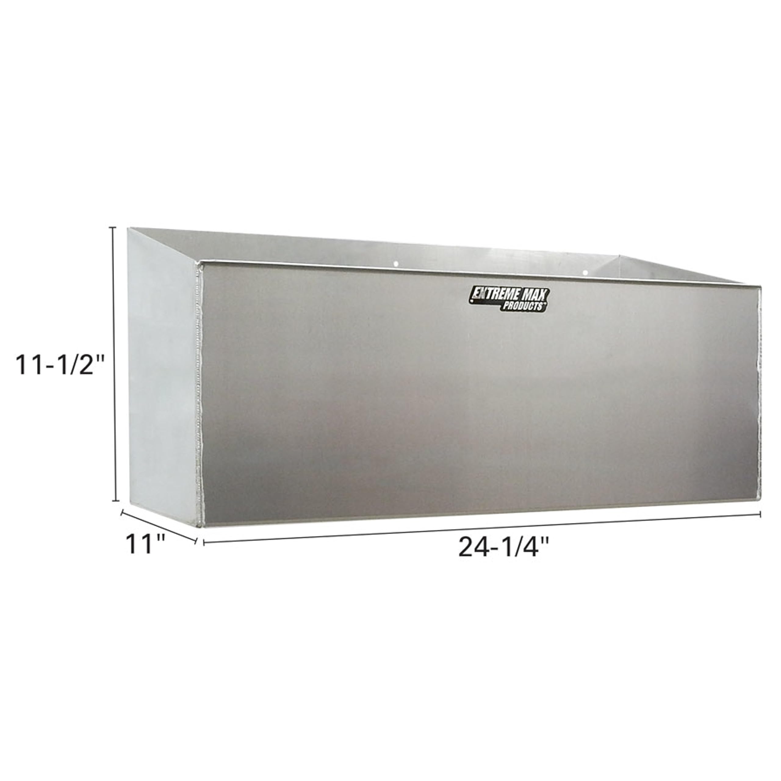 Extreme Max 5001.6044 Aluminum Dual Fuel Jug Holder - Heavy Duty 2 x 5 Gallon Container Organizer for Gas & Diesel - Perfect for Race Trailers, Workshops, Garages & Storage Areas - Durable Silver Finish