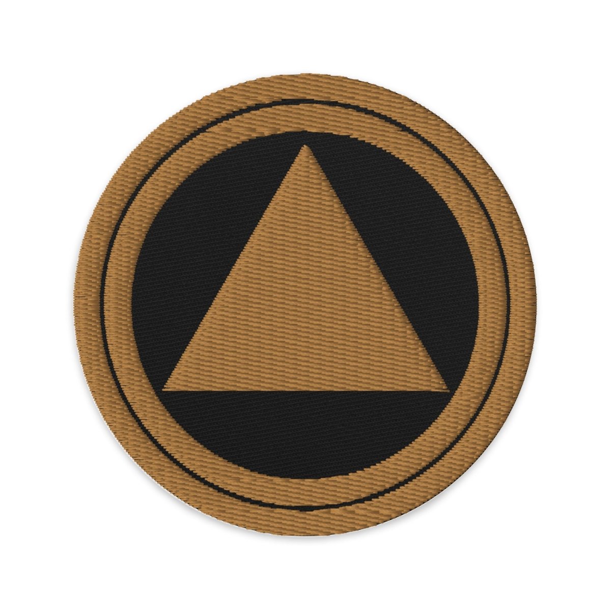 Golden Triumph Embroidered Sobriety Patch - Celebrate Recovery Milestones & Achievements - Perfect for AA Chips, Jackets, Backpacks & Recovery Gifts