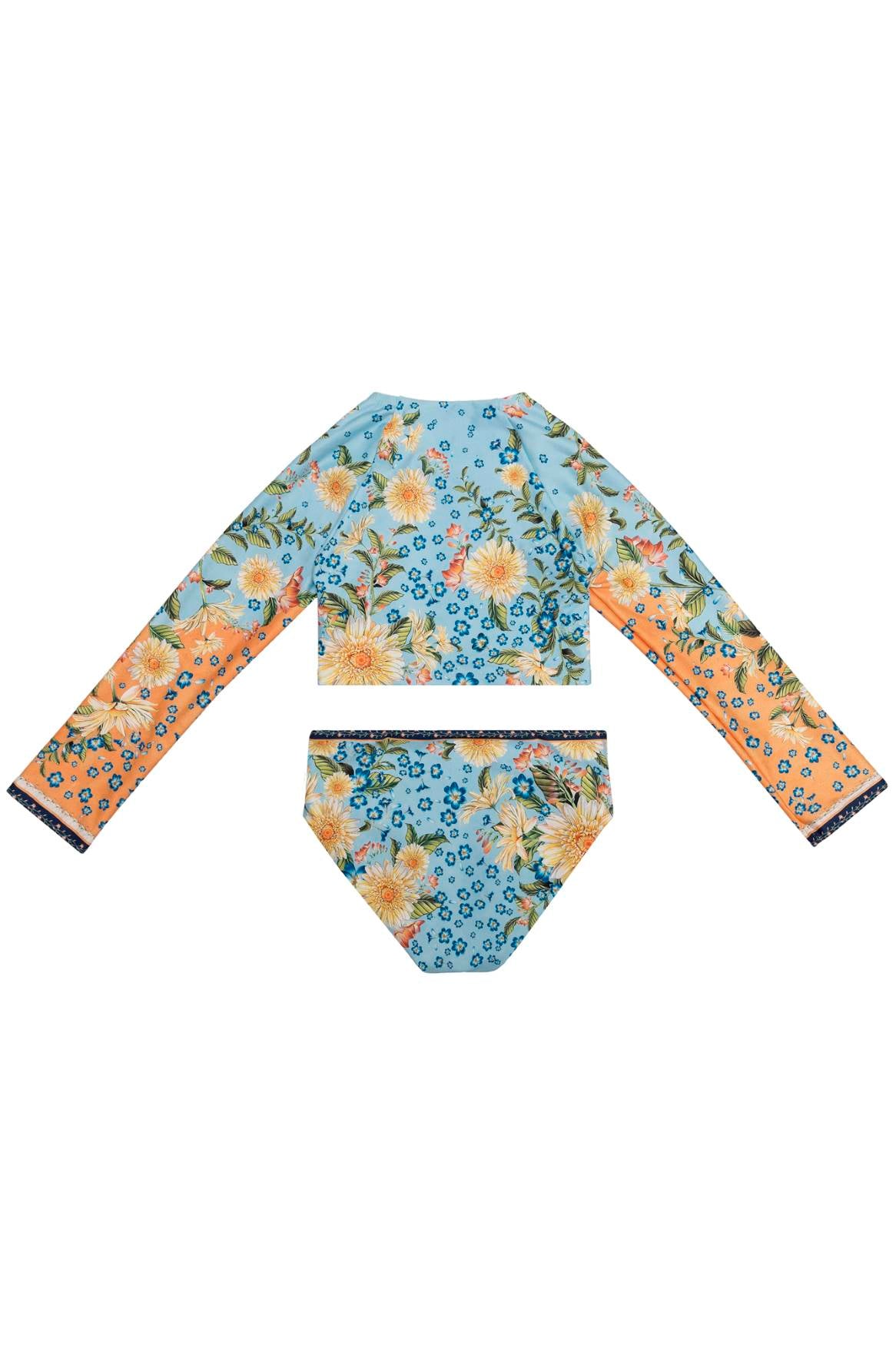 Caramel Kids' Rashguard Set - UPF 50+ Sun Protection Swimwear for Boys & Girls - Perfect for Swimming, Beach & Outdoor Water Activities