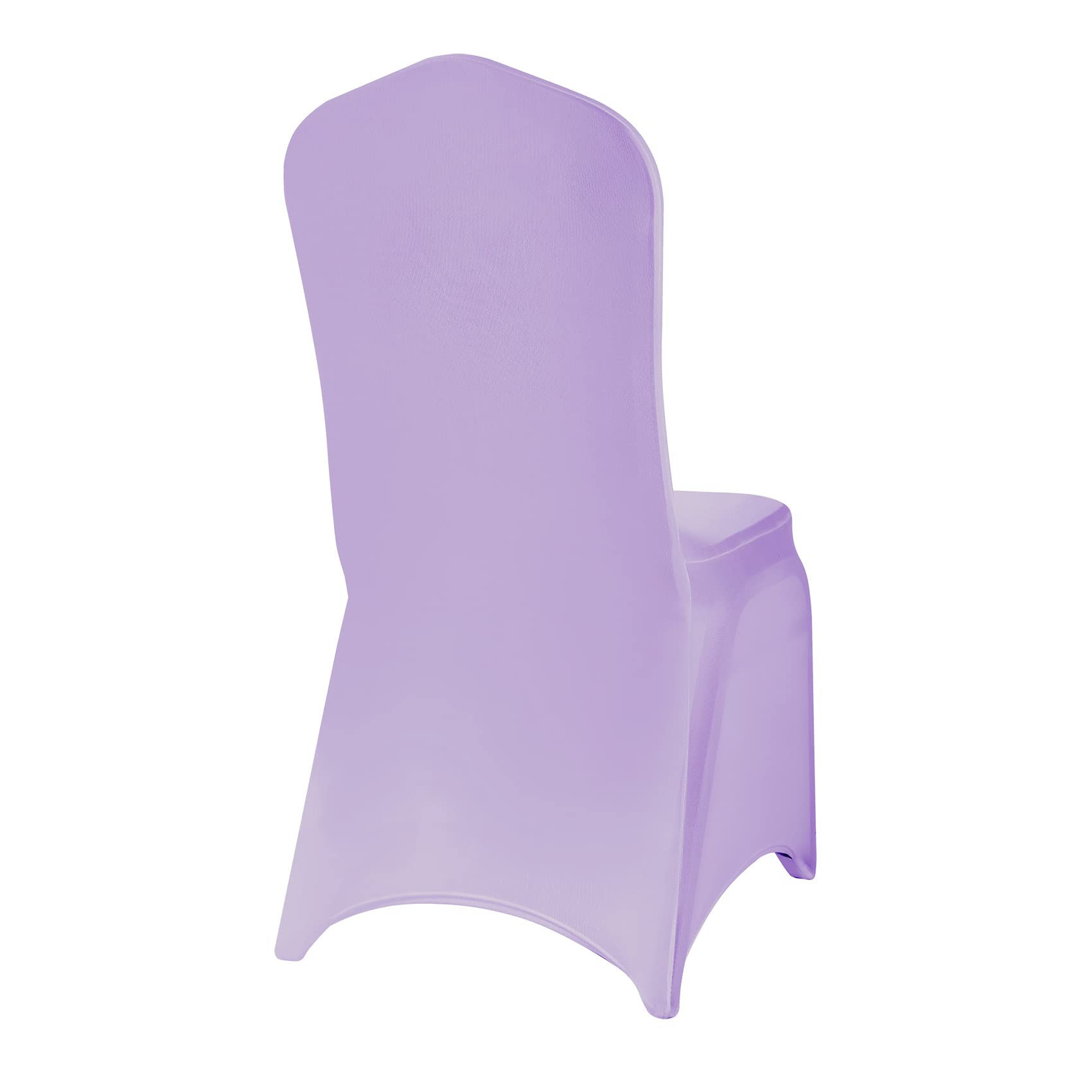 12PCS Spandex Stretch Chair Covers - Washable & Removable Elastic Dining Chair Slipcovers for Living Room, Party, Banquet, Wedding Events - Lavender (Perfect for Home Decor, Hotel, Restaurant & Event Setup)