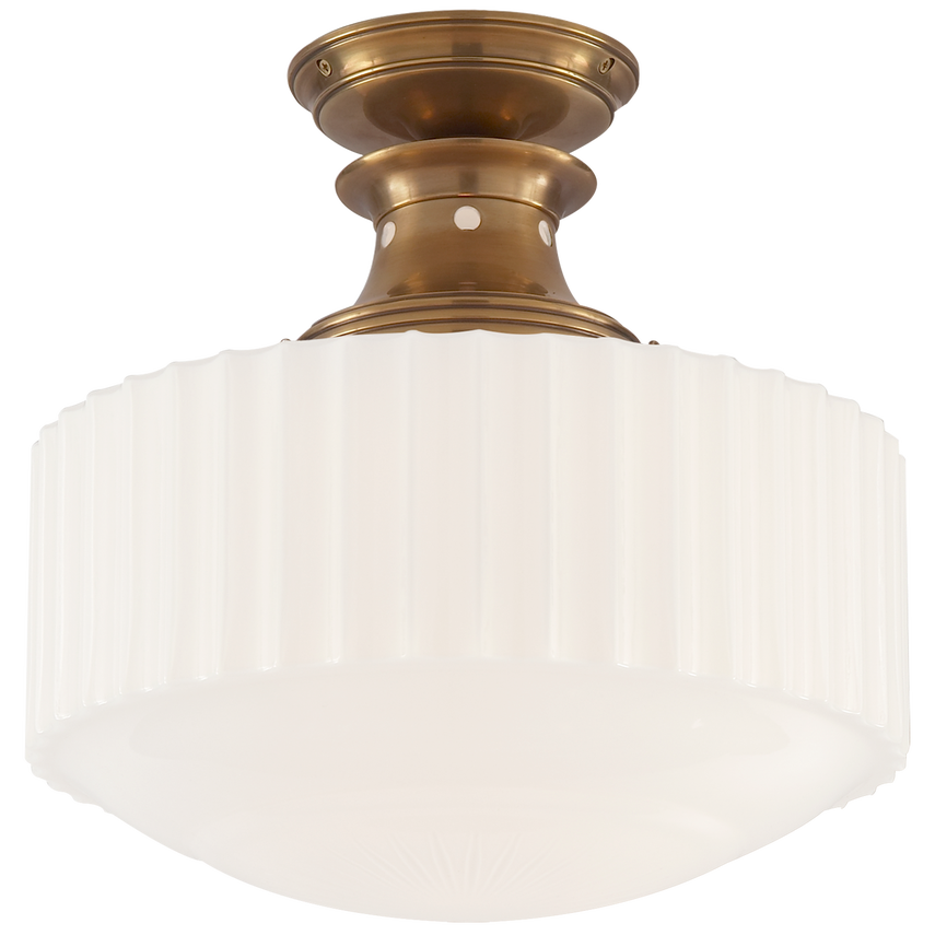 Milton Road Flush Mount Ceiling Light Fixture - Modern LED Lighting for Bedroom, Kitchen, Hallway - Energy Efficient Indoor Home Decor