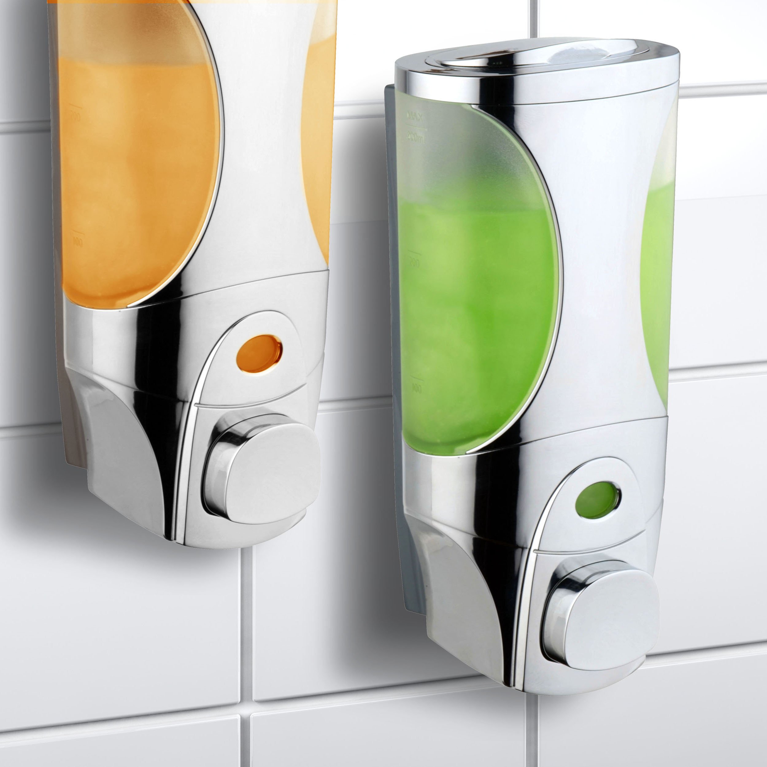 Luxury Modular Shower Dispenser System - 3-Pack Soap, Shampoo & Lotion Dispenser for Hotels & Spas | Bathroom Organization for Home & Commercial Use