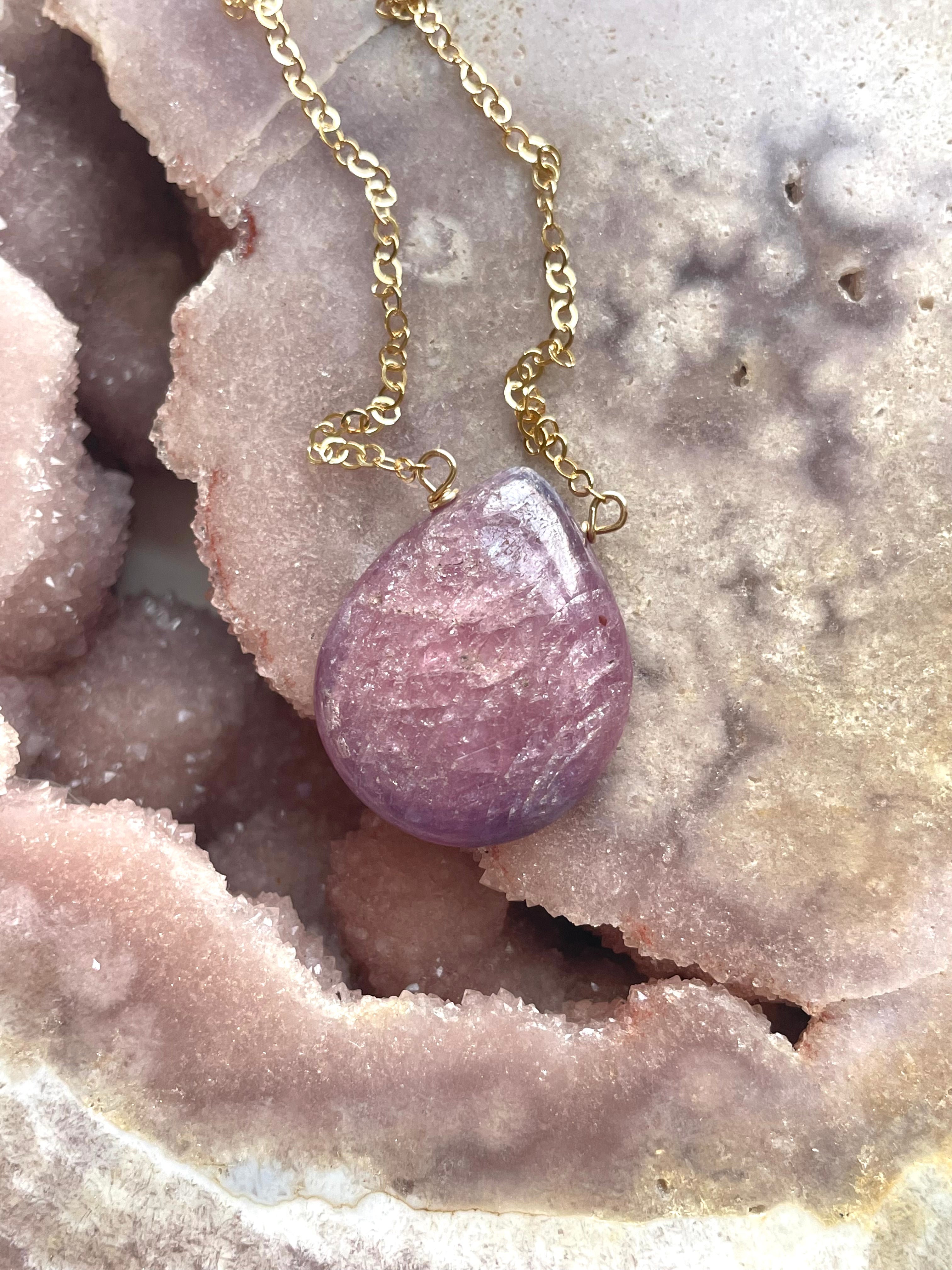 Genuine Ruby Pendant Necklace - 14K Gold Statement Jewelry for Women | Elegant Gift for Anniversary, Birthday & Special Occasions