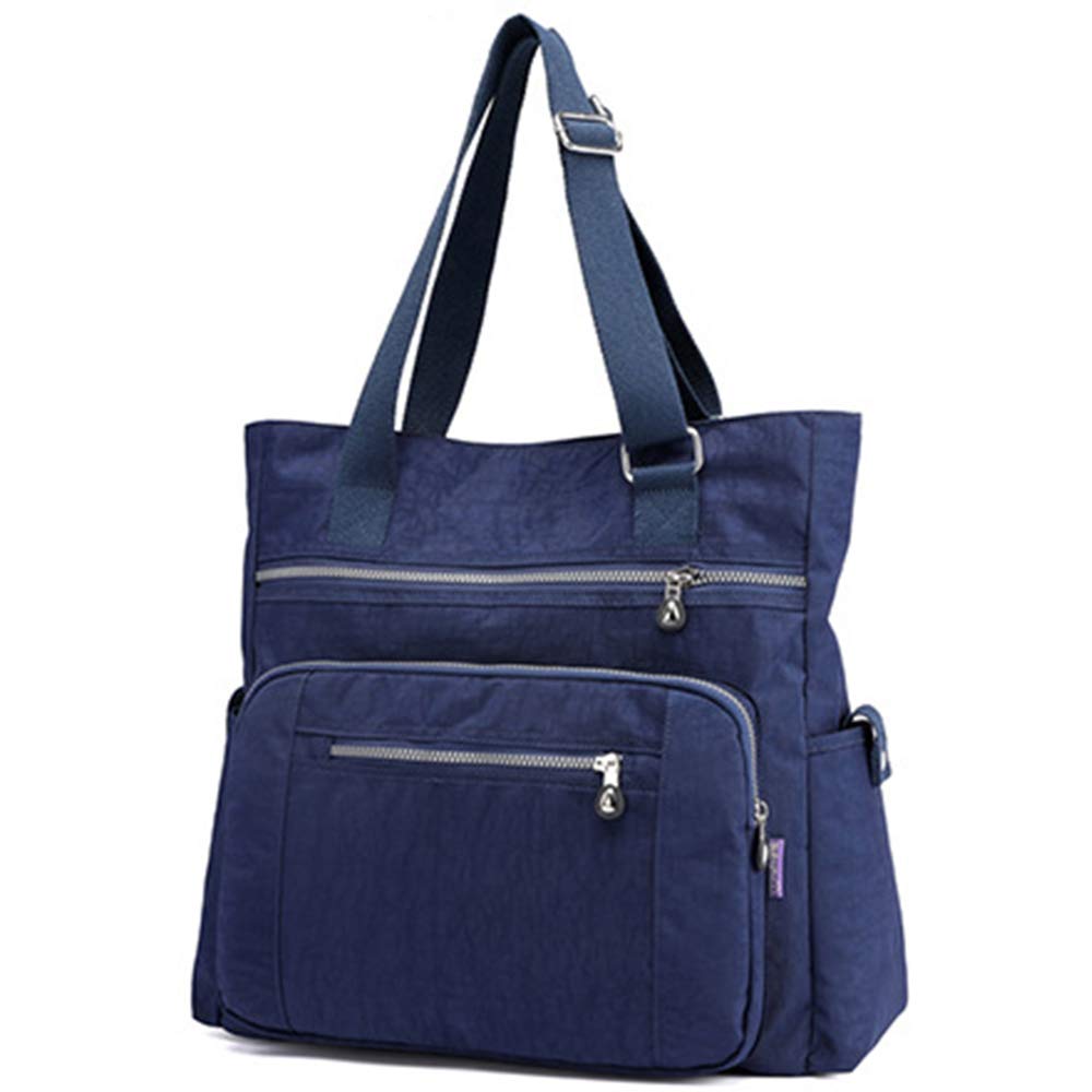 Stylish Multi-Pocket Nylon Tote Bag for Women - Large Capacity Shoulder Purse with Multiple Compartments | Perfect for Travel, Work, Gym & Daily Use