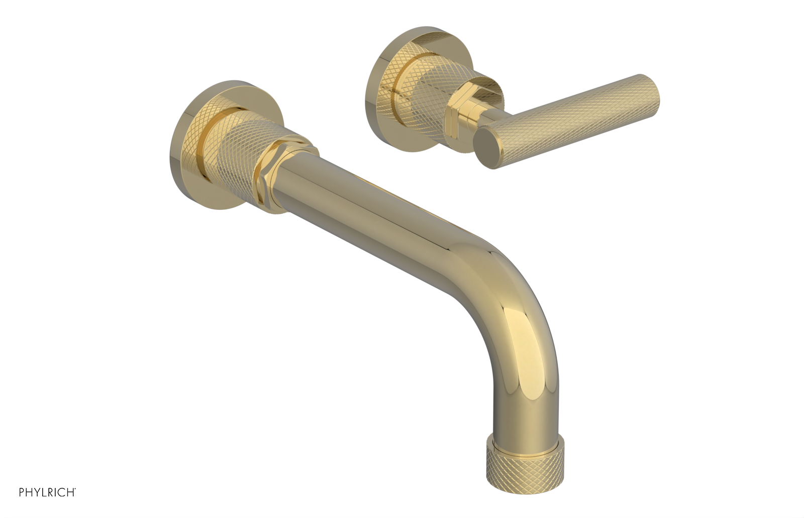 DUSTRIE Single Handle Wall Mounted Bathroom Faucet Set - 7 5/8