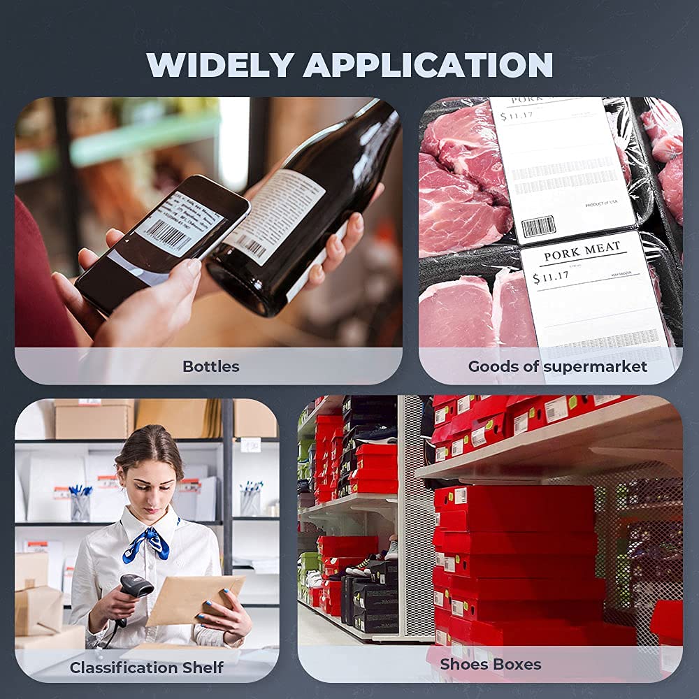 OHHG 4 Inch Thermal Label Printer - USB Barcode Printer for Shipping, Warehouse & Sticker Labels - Compatible with Windows & Mac - Perfect for E-commerce, Retail & Logistics Packaging
