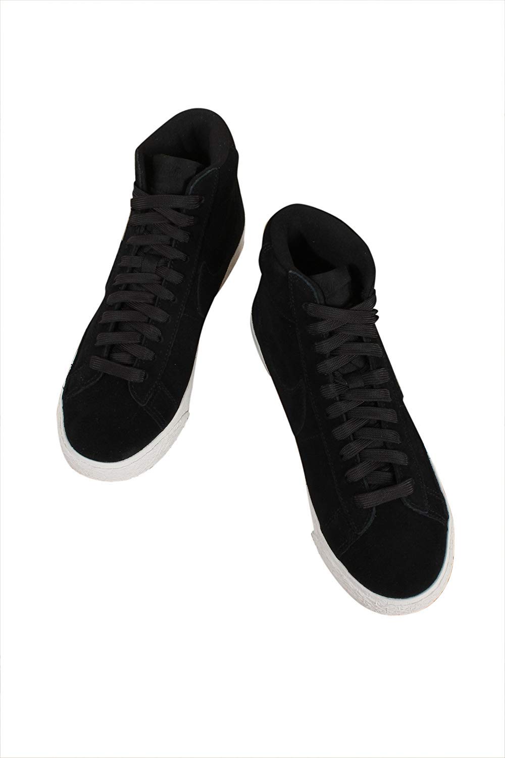 Nike Blazer Mid GS Sneakers for Kids - Black & Summit White (895850-003) - Size 4 | Basketball & Casual Shoes for School & Everyday Wear
