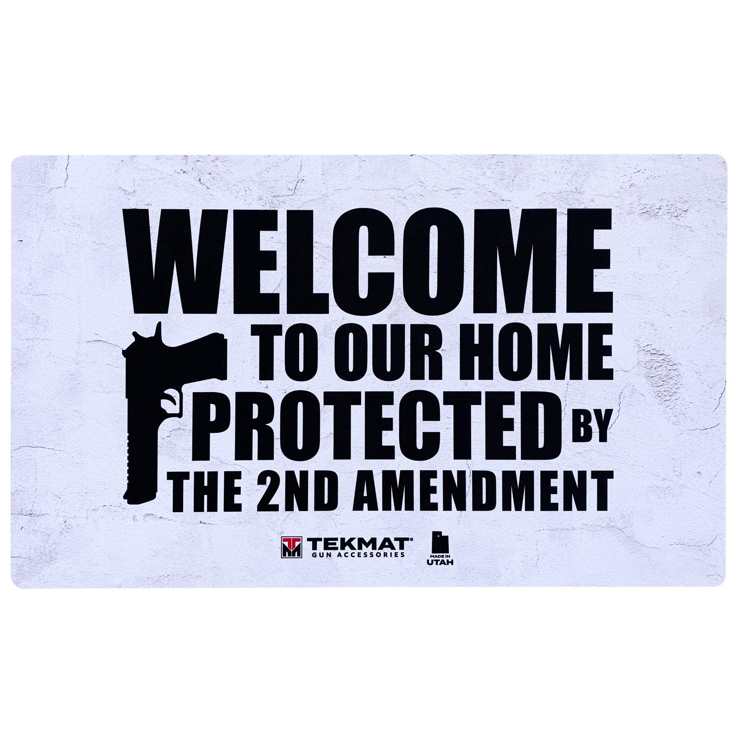 TekMat 2nd Amendment Gun Rights Doormat - Non-Slip Front Door Welcome Mat for Home, Gun Range & Shooting Enthusiasts - Perfect for Entryway, Porch & Outdoor Use
