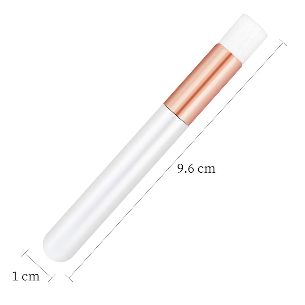 20 Pcs Rose Gold Eyelash & Blackhead Cleansing Brushes - Gentle Lash Shampoo Brush & Nose Cleaning Tool for Makeup Removal & Skin Care - Perfect for Daily Beauty Routine & Spa Treatments