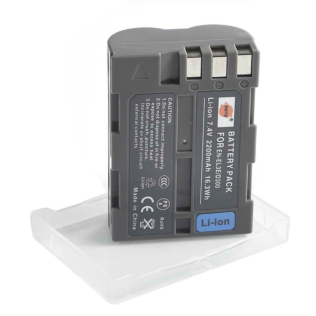DSTE EN-EL3E ENEL3E 2200mAh 7.4V Li-Ion Replacement Battery Compatible with Nikon D30 D50 D70 D70S D80 D90 D100 D200 D300 D300S D700 - Perfect for Travel, Photography Sessions & Professional Shoots