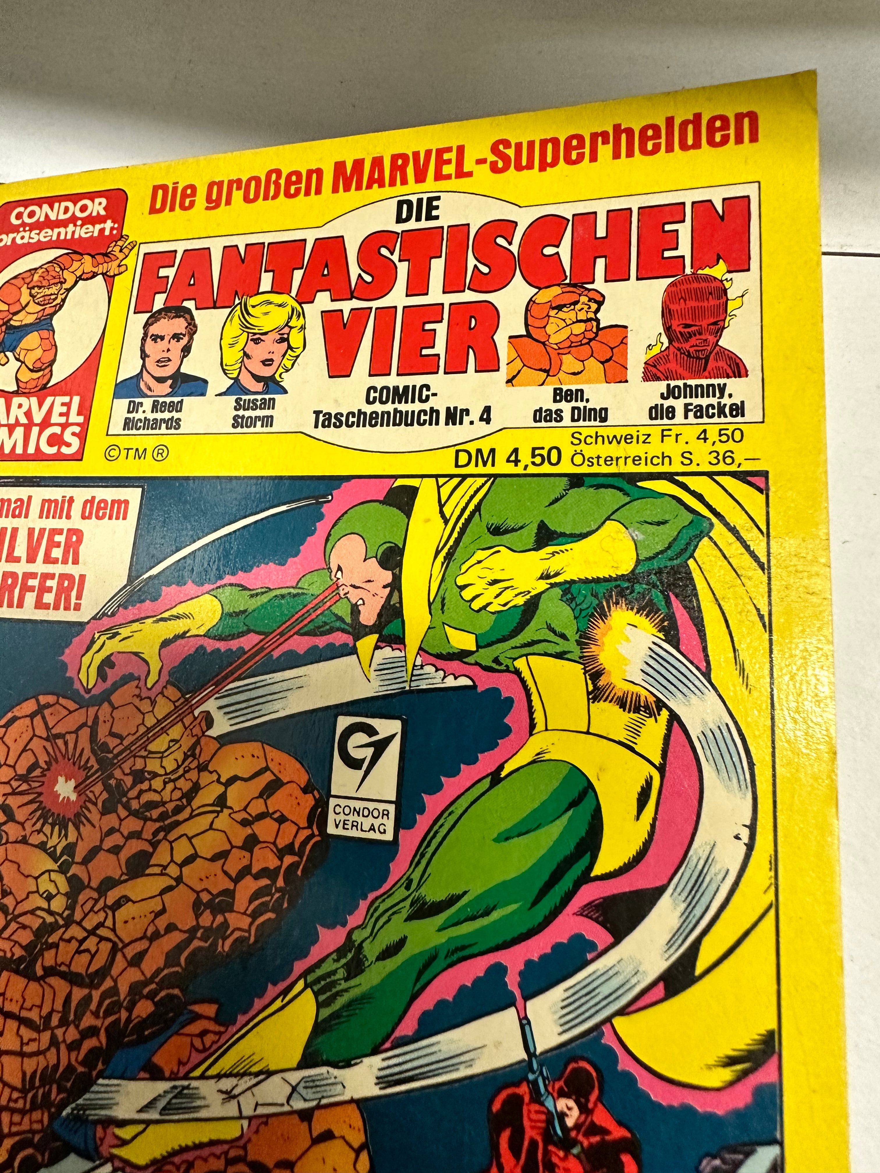 Rare Vintage Fantastic Four Marvel German Comic Book 1981 - Collectible Superhero Comics for Fans & Enthusiasts - Perfect for Display, Gifts & Comic Collections