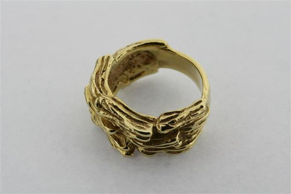 Handmade Paperbark Brass Ring – Unique Nature-Inspired Jewelry for Women – Perfect for Boho, Wedding & Everyday Wear