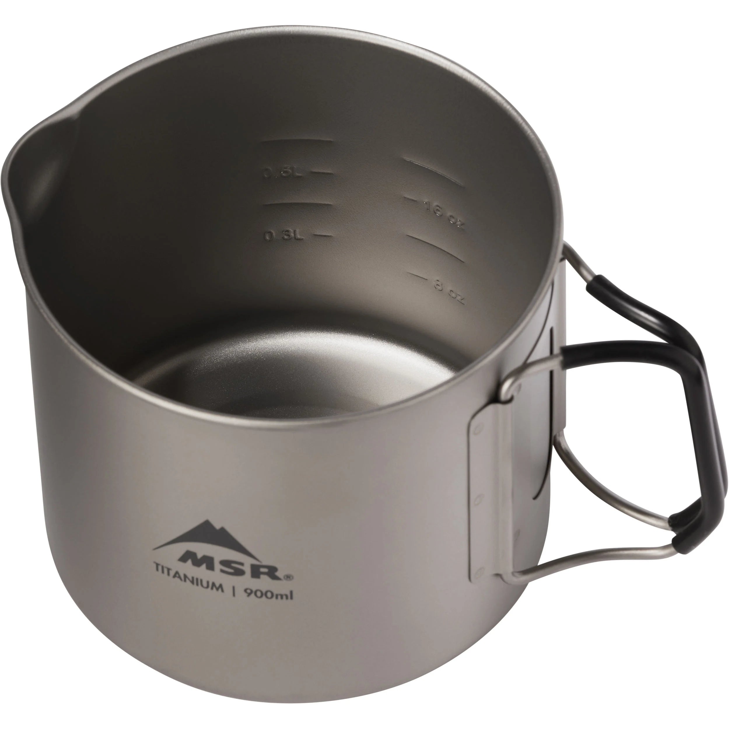 MSR Titan Kettle 900mL - Ultralight Titanium Camping Cook Pot for Backpacking, Hiking & Outdoor Adventures | Boil Water, Cook Meals & Brew Coffee on The Go