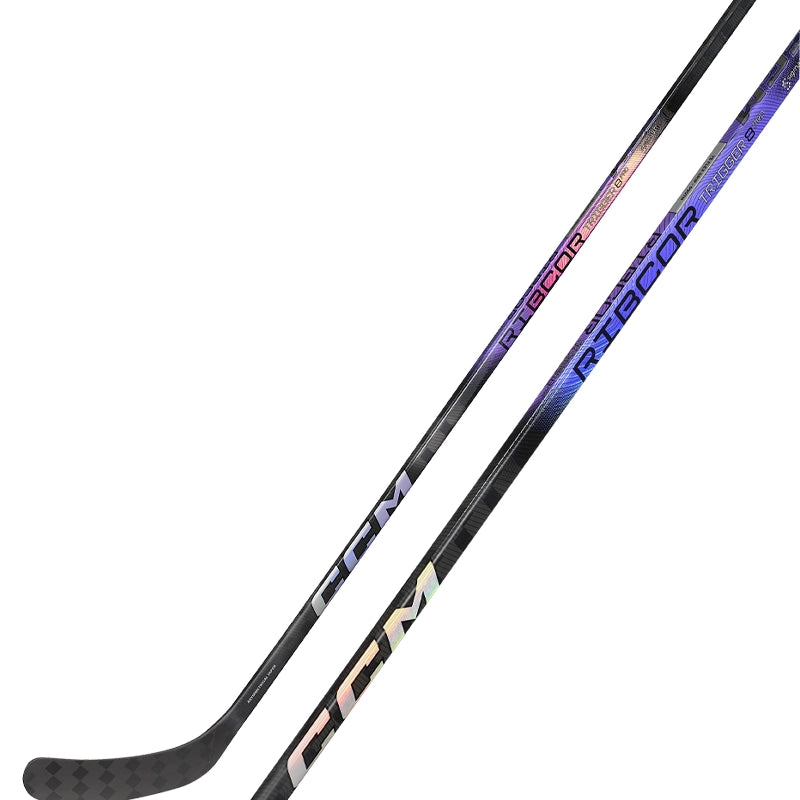 CCM Ribcor Trigger 8 Pro Senior Hockey Stick - One Piece Composite Design for Powerful Shots & Precision Control - Perfect for Competitive Ice Hockey Players & Advanced Training