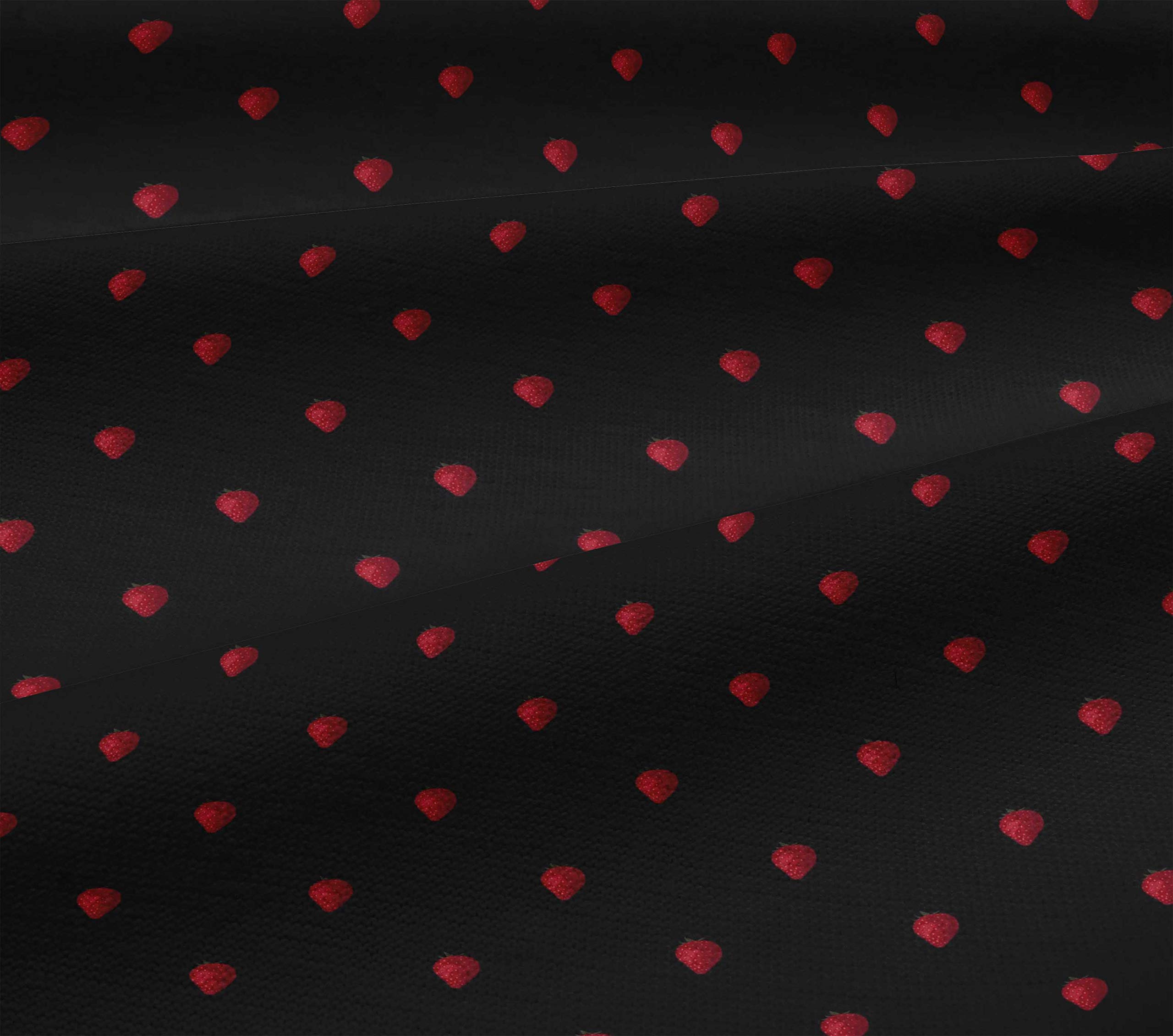 oneOone Viscose Jersey Fabric - Strawberry Fruit Print Sewing Material - 60 Inch Wide - Perfect for DIY Dresses, Skirts & Summer Fashion Projects