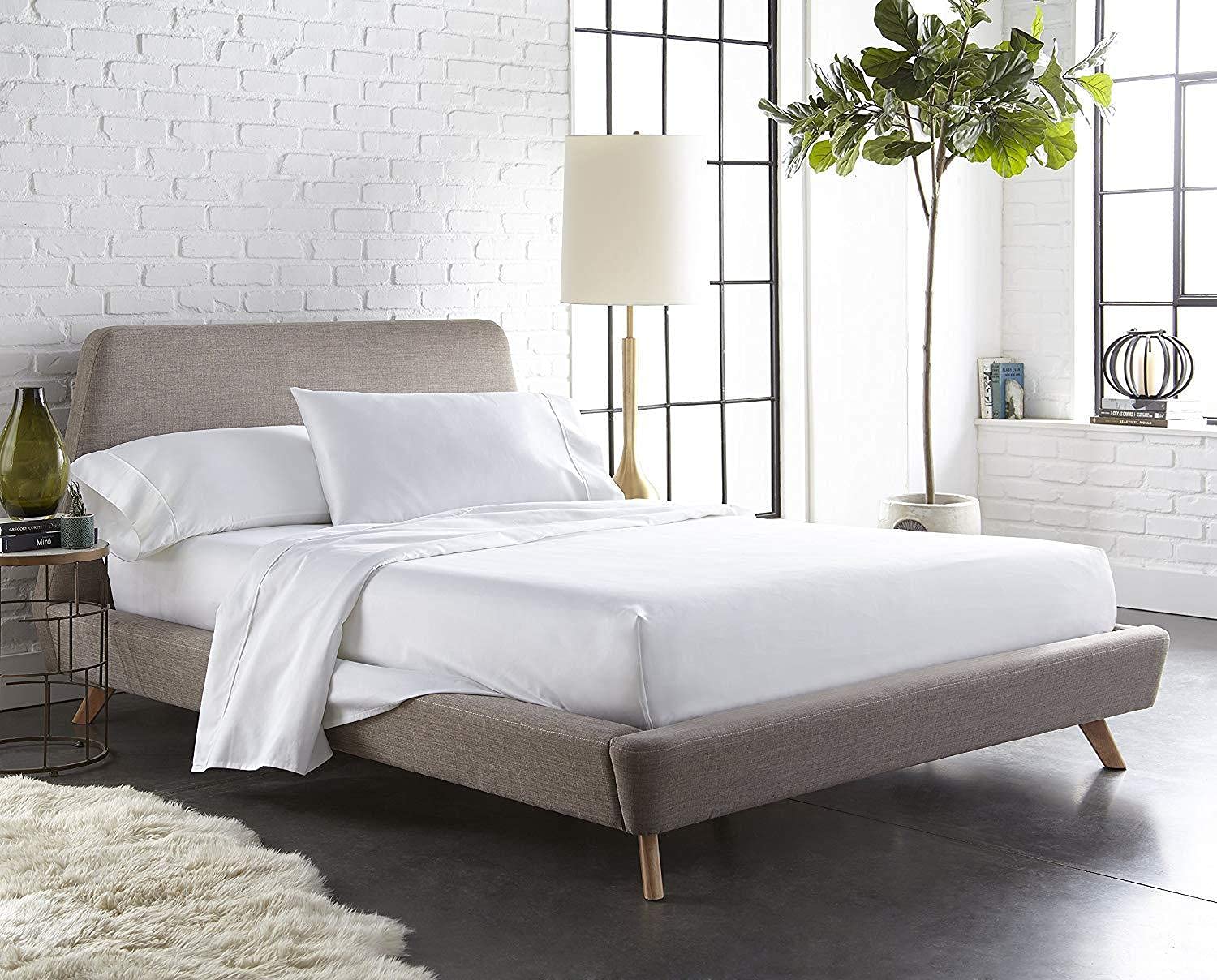 400 Thread Count 100% Cotton Sheets - Full Size 4-Piece Luxury Bed Sheet Set | Long-Staple Combed Cotton, Breathable & Silky Sateen Weave | Fits 16
